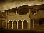 The Bank and Royal Mail Hotel in Jerilderie and site of the Bank Robbery.